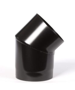 Røkrør kne kort Ø150x45° emalje 1,2mm