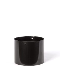 Skjøtestykke utv Ø125-125mm Sort emalje 1,2mm