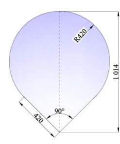 Gulvplate stål 840 x 1015 sort lakk