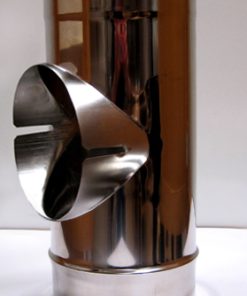 Rør stive T-stamme Ø130 for ildsted