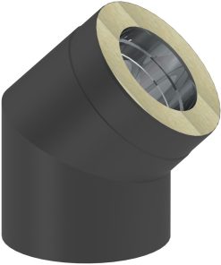 Knerør Ø150x45° halv-iso
