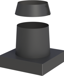 Takinndekning overgang firkant/rund Ventilert