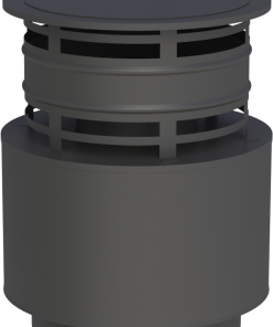 Toppseksjon m/regnhatt Ø150 Venti